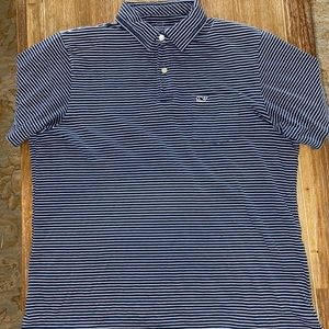 Vineyard Vines striped polo.